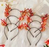 Рождественские олени antlers оголовье вечеринка украшения волос зона декор с оленями рожками уши для детей и взрослых