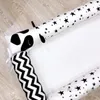 Travesseiro 200 cm de algodão de choque de leito de bebê desenho animado protetor de animais nórdicos crianças039s decorações de berço6384184