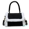 Cross Body Furry Tas Crossbody Tassen Voor Dames Winter Mode Pluche Leren Ketting Schouder Messenger Vrouw Luxe Handtas