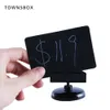 Plastic Number Card Stand Up Clip Round Base Black Snap Place Card Holders For Dining Rooms | Loripos