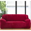 Stolskydd 1-4 Sittgivare Tjock Plush Recliner Soffa Retro Stretch Cover Set Soft Elastic Couch Slipcovers Para
