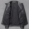 Haute qualité véritable veste en cuir véritable hommes court décontracté manteau en peau de vache veste de moto hommes vêtements Chaqueta Hombre WPY2483