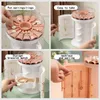 Layers Creative Jewelry Boxs Rotatable Fashion Organizer Earrings Ring Storage Box Cosmetics Beauty Container Boxes & Bins