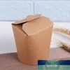 50Pcs 16 Ounce Kraft Paper Bucket Disposable Meal Prep Containers Takeout Food Package Kraft Paper Box Wedding Birthday Party