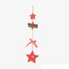 2021 NOVITÀ Decorazioni natalizie in legno Long Love Snow Christmas Tree Star Patten Forniture per feste festive