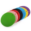 Candy Color Round Shaped Silicone Non-slip Heat Resistant Cup Mat Coaster Cushion Placemat Pot Holder 18*18*0.3cm