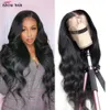 Ishow 20-26 inch 13x2 Menselijk haar pruiken Pre-pluked Lace Front Pruik rechte lichaam losse diep voor vrouwen natuurlijke kleurverklaring