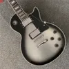 Elektrisk gitarr svart anpassad ebenholts fingerbräda bindande över frets Adam Jones åldras Silbverburst Guitars3736823