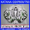 鈴木カタナGSXF750 GSXF600 GSXF 600 GSXF600 GSXF 600 750 CC 03-07 18NO.118 600CCグリーンフレーム750CC GSX600F 2007 GSXF-600 GSX750F 03 04 04 05 05 06 07 06 07 06 07 06 06 07 06 07 06 07 06 07 07 07 07 OEMフェアリング