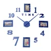 Photo Frame Saat Wall Clock Horloge Reloj De Pared Duvar Saati Relogio De Parede Klok Modern Design Watch 3d Large Luminous 210325