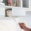 Toiletpapier Houders Keuken Zelfklevende Lade Wandmontage Handdoek Rack Eenvoudige Tissue Box Roll Holder Plank