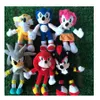 28cm Neue Ankunft Sonic The Igele Tails Knuckles Echidna Gefüllte Tiere Plüschtiere Halloween Geschenk