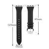 Slim skórzany pasek dla Apple Watch Series 6 5 4 SE zespoły Moda nadgarstek Bransoletka Iwatch 44mm 42mm 40mm 38mm Watchband Smart Akcesoria