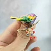 2021 multicolore oiseau broche broches qualité émail Ainmal broches nouvel an concepteur bijoux cadeau Pyrrhula