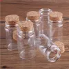 12 шт. 100 мл 47 * 80 * 32 мм Стеклянные бутылки с пробковой стойкой Spice Jars Vials Желающие бутылки Контейнер свадьба Farourshigh Qty