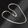 Kedjor 5mm modekedja silverfärg halsband hänge mäns smycken trendiga sidokokare