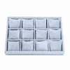 Stackbar 12 Girds Jewelry Trays Storage Tray Showcase Display Organizer LXAE Watch Boxes Cases9764544