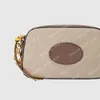 Torba Crossbody Vintage Messenger Torby Kobieca torebka Styl aparatu Torebka Luksusowe beżowe torebki płócienne Skórzana kopertówka Moda Torba na ramię przez ramię 476466