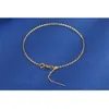 NYMPH – bracelet de cheville authentique 18K, pur AU750, jaune, blanc, or Rose, bijoux fins pour femmes, cadeau de luxe, J500