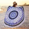 Microfino redondo Toalha de praia Tessellate Mandala Mulheres verão toalhas de viagem grande microfibra para adultos boho cobertor