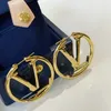 Pendientes de aro de oro a la moda para mujer, fiesta, boda, amantes, regalo, compromiso, joyería, novia, entrega rápida