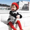 Modische Woll-Babymütze für Mädchen, Bonbonfarben, elastische Säuglingsmütze, Kindermützen für Mädchen von 1–4 Jahren, 1 Stück, 211023