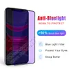 10D مضاد للضوء الكامل غطاء شاشة الهاتف الزجاجي المقسّر لـ iPhone 15 14 13 12 11 Mini Pro Max XR XS 6 7 8 Plus Samsung A14 A24 A34 A54 Anti-Glare Film