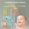 Игрушки для ванн для детей Electric Stephant Animal Sucker Baby Squibry Вода Детская душ ванна Sprinkler 210712