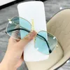 Sunglasses Vintage Alloy Frame Big Square For Women Men Female Designer UV400 Eyeglasses Horsebit Leg Eyewear Glasses 2021 Trend