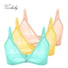 Varsbaby Sexy Francese Maglia Ultra-Sottile Lingerie Giallo Limone Verde Menta Biancheria Intima Estate Reggiseno Traspirante Combinazione 3 Pz/lotto 211110