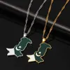 Designer Necklace Luxury Jewelry Pakistan National Flag Map Pendant Fashoin Ethnic For Man Women Collar Charm Noble & Choker