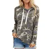 Women Hooded Sweatshirts Hoodies Camouflage Print Pocket Tops Cotton Long Sleeve Plus Size Fashion Autumn Winter Pullover Hoodie Top