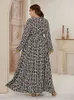 2021 Abaya longue printemps femmes dames robes grande taille mode couture élégante Ramadan Maxi robe X0521