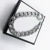 Fashion Hip Hop Trendy Man Link Chain 925 Silver Men's Bracelet Retro Old Style High Quality With Box