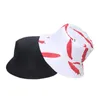 Fashion Black White Print Bucket Hats For Women Heren Sun Caps Summer