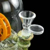 MOQ=10 smoking glass bongs Silicone Water Pipes vape held pipe unique waterwheel shape 4.8''