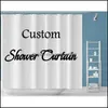 Curtains Aessories Bath Home & Gardencherry Round Flowers Shower Curtain Set With 12 Hooks White Bathroom Decoration Drop Delivery 2021 Vwxu