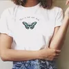 Это конечная бабочка графический тройник случайные смешные каваи эстетика личности женские футболки Tee футболка Harajuku Hipster девушка топ 210518