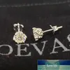 Oevas Real 0.5 / 1カラットD色Moissaniteブライダルスタッドイヤリング100％925スターリングシルバー輝く婚約パーティーファインジュエリー工場価格専門家設計品質