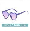 Toptan Şeker Kalp Çocuk Güneş Gözlüğü Sevimli Güneş Kremi Gözlük Moda Parti Kızlar Çocuk Pembe Gözlük óculos de Sol