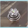 Opaski na głowę biżuteria12pcs ślub ślubny perłowy kwiat spinki do włosów wirować spiral skręt tiara biżuteria do włosów 85LB Drop dostawa 2021 Btyai
