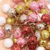 Mini Yapay Meyve Çiçek Stamens Kiraz Noel Köpük Glitter Berry Düğün Diy Çiçek Hediye Kutusu Dekor Çelenk Y0630