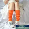Kvinnors Koreanska Stickad Candy Färg Fyra Årstider Japanska Små Färsk Strumpor Mellanliggande Tube Stretch Solid Färg Stack Socks Leg Prote