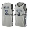 High School Allen 3 Iverson Green Jersey Top Mens University Grey Cheap Wholesale Basketball Jerseys Broderi s S-XXL