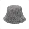 Stingy Brim Hats & Caps Hats, Scarves Gloves Fashion Aessories Bucket Hat Solid Winter Thick Warm Faux Fur Plush Women Wool Fleece Ladies Pa