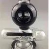 Hookahs Dab Rig Cecycler Handful Manufacture Water Tube de Água 8 "Altura Black Glass Inline Percolator Bubbler Bongs
