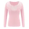 Mulheres Preto Camisa de Manga Longa Camisa Sexy Baixo Corte Retalhamento Lace Decoração Diamante Ver através de rosa amarelo rosa elegante outono blusas 210507