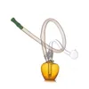 Apfelförmige Mini-Glas-Ölbrenner-Bong-Wasserpfeifen mit dicken Shisha-Pyrex-Recycler-Hand-Dab-Bongs zum Rauchen mit Glas-Ölbrenner-Rohr