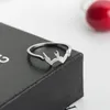Trouwringen ZyzQ hoge kwaliteit eenvoudige knokkel met creatief bergvormig ontwerp voorstel verlovingsmaat 6-10