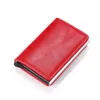 Portfel ze skóry z włókna węglowego Men039s Magic Trifold Pu Ultrathin Fashion Business Casual Portfelmini Card Holder Women Portfels5557137